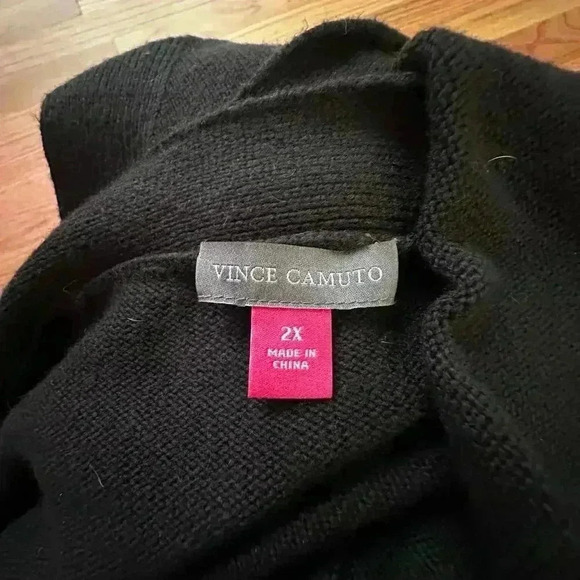 Vince Camuto Women's Duster Cardigan l SIZE 2XL l Black l Cozy Warm Fall Winter - Picture 4 of 8